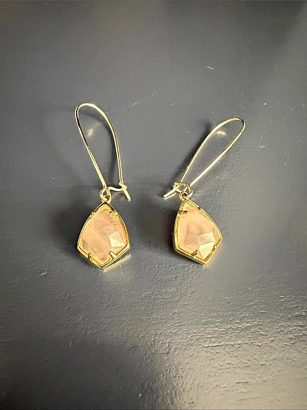 Kendra Scott Elle Drop Earrings Pink & Gold